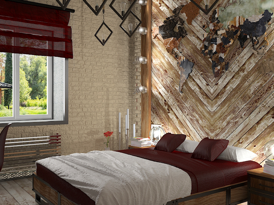 Schlafzimmer in 3d max vray 3.0 Bild