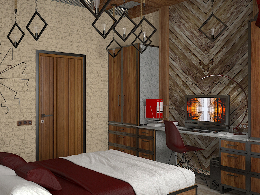 Schlafzimmer in 3d max vray 3.0 Bild