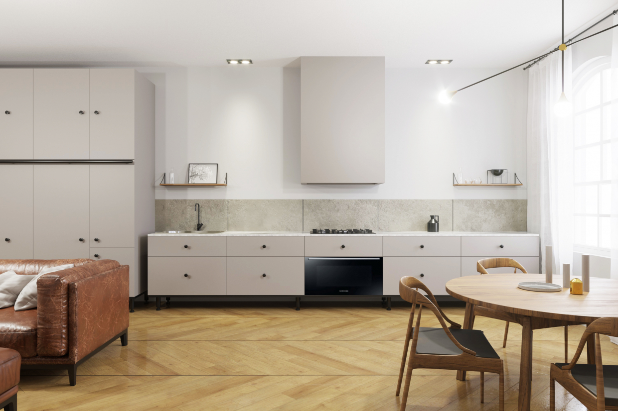 Cucina in Blender corona render immagine