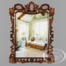 Mirror in wooden frame