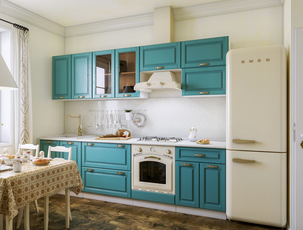 Cucina nello stile di "Provenza" in 3d max corona render immagine