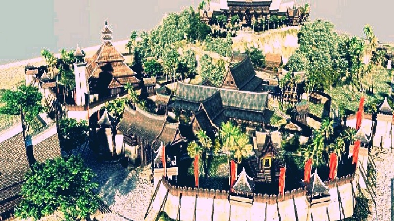 Malacca sultanate palace 1477 in 3d max vray 2.5 image