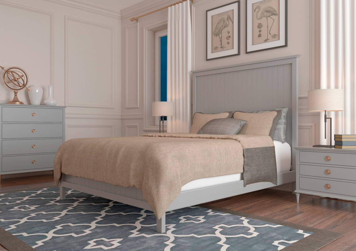 imagen de Cama en el Interior en 3d max vray 3.0