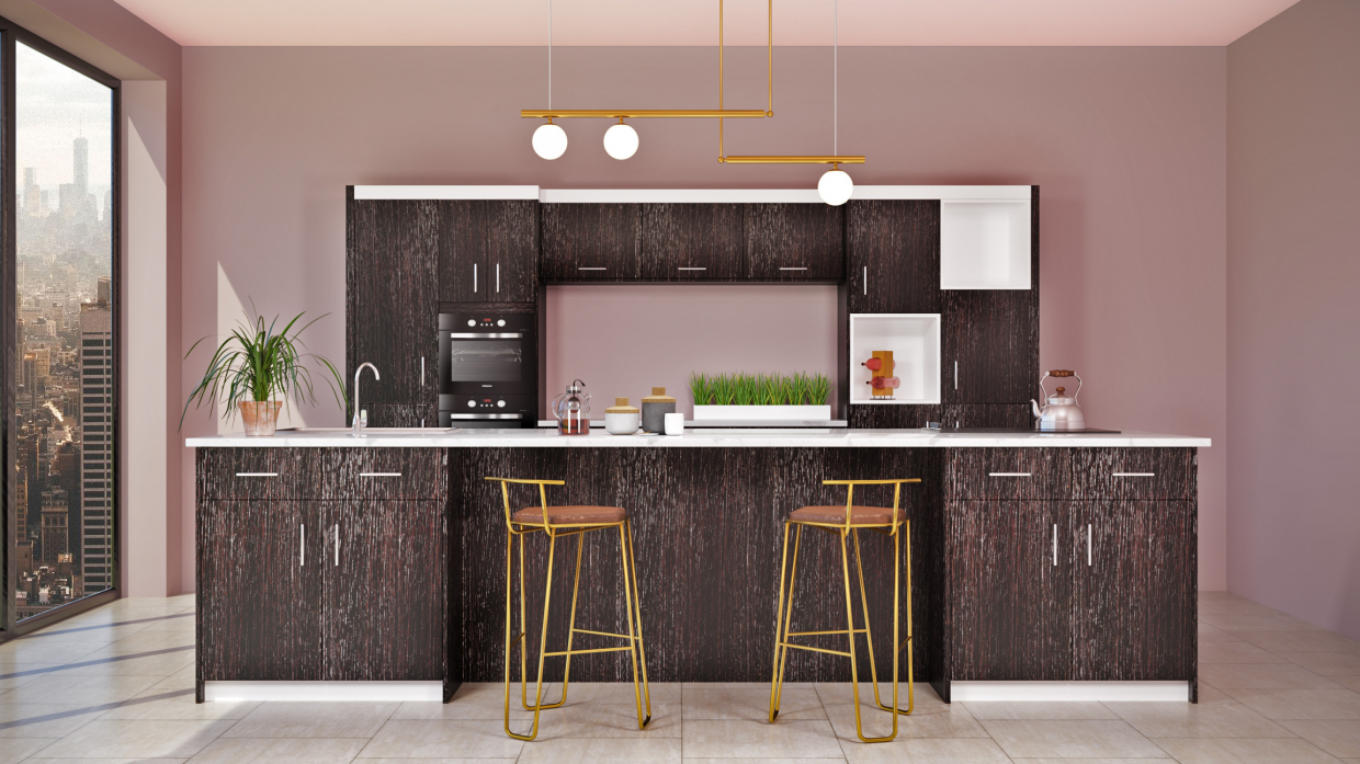 Cucina in 3d max corona render immagine