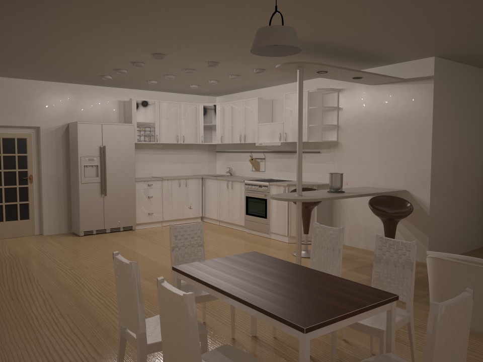 Cozinha em 3d max vray imagem