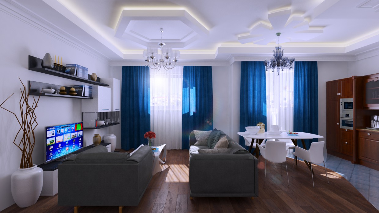 visualisation de salon dans 3d max vray 3.0 image