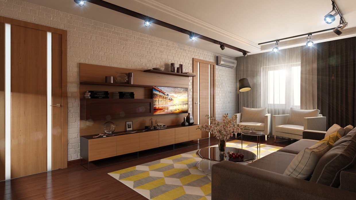 imagen de Salón en 3d max vray