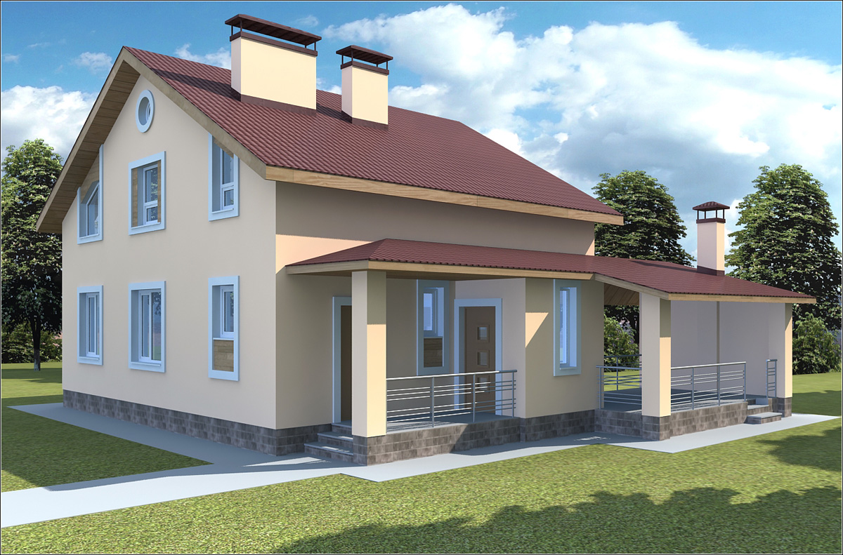 imagen de Proyecto de casa en Chernigov en 3d max vray 1.5