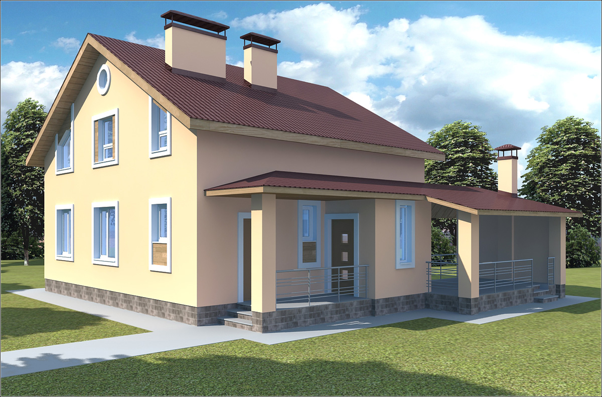 imagen de Proyecto de casa en Chernigov en 3d max vray 1.5