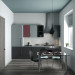 imagen de cocina americana en Blender cycles render