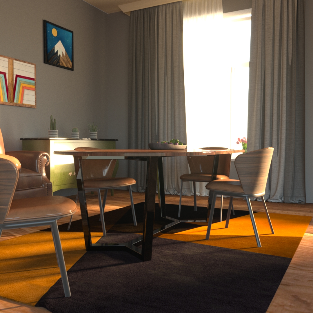 Проба пера в интерьере. in 3d max corona render Bild