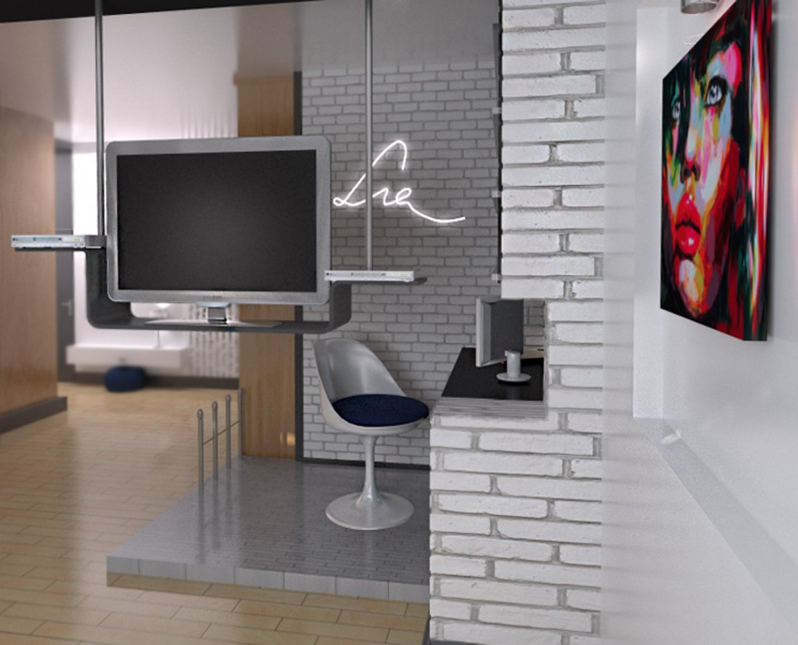 Studio em 3d max vray imagem