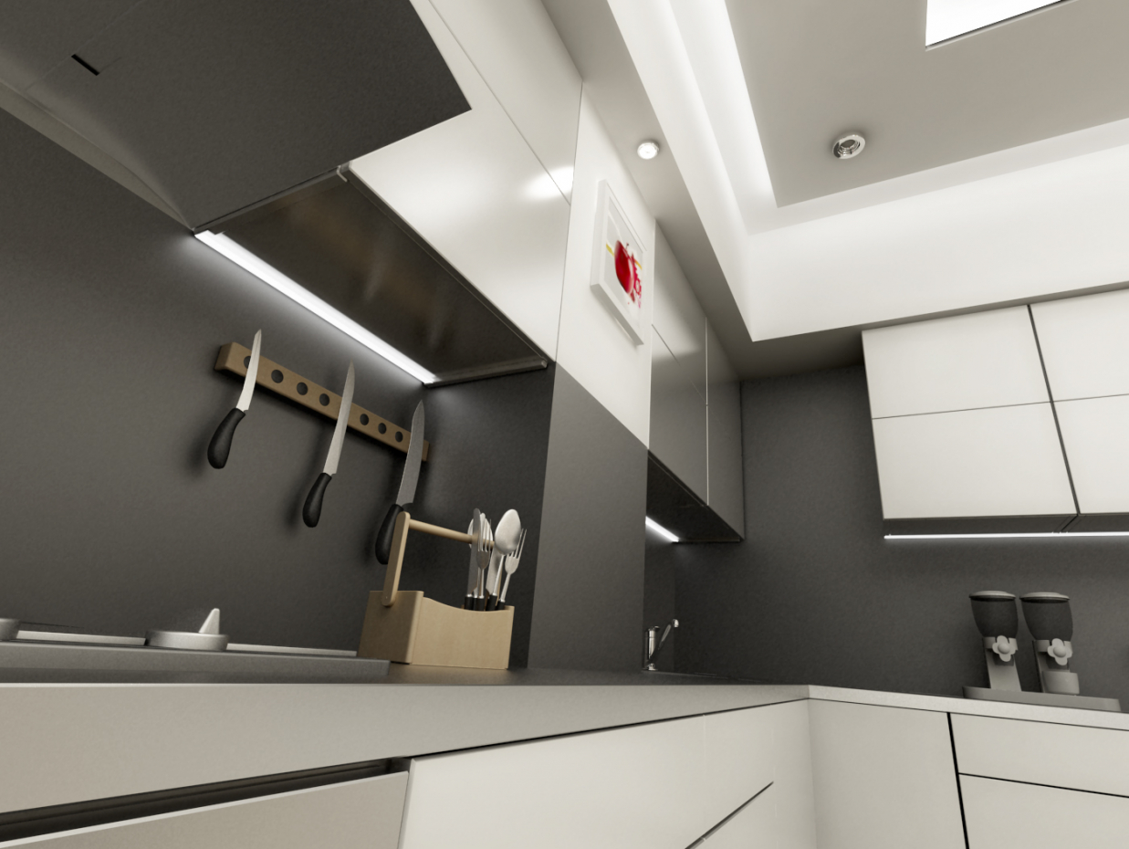 Cozinha em 3d max vray 2.5 imagem