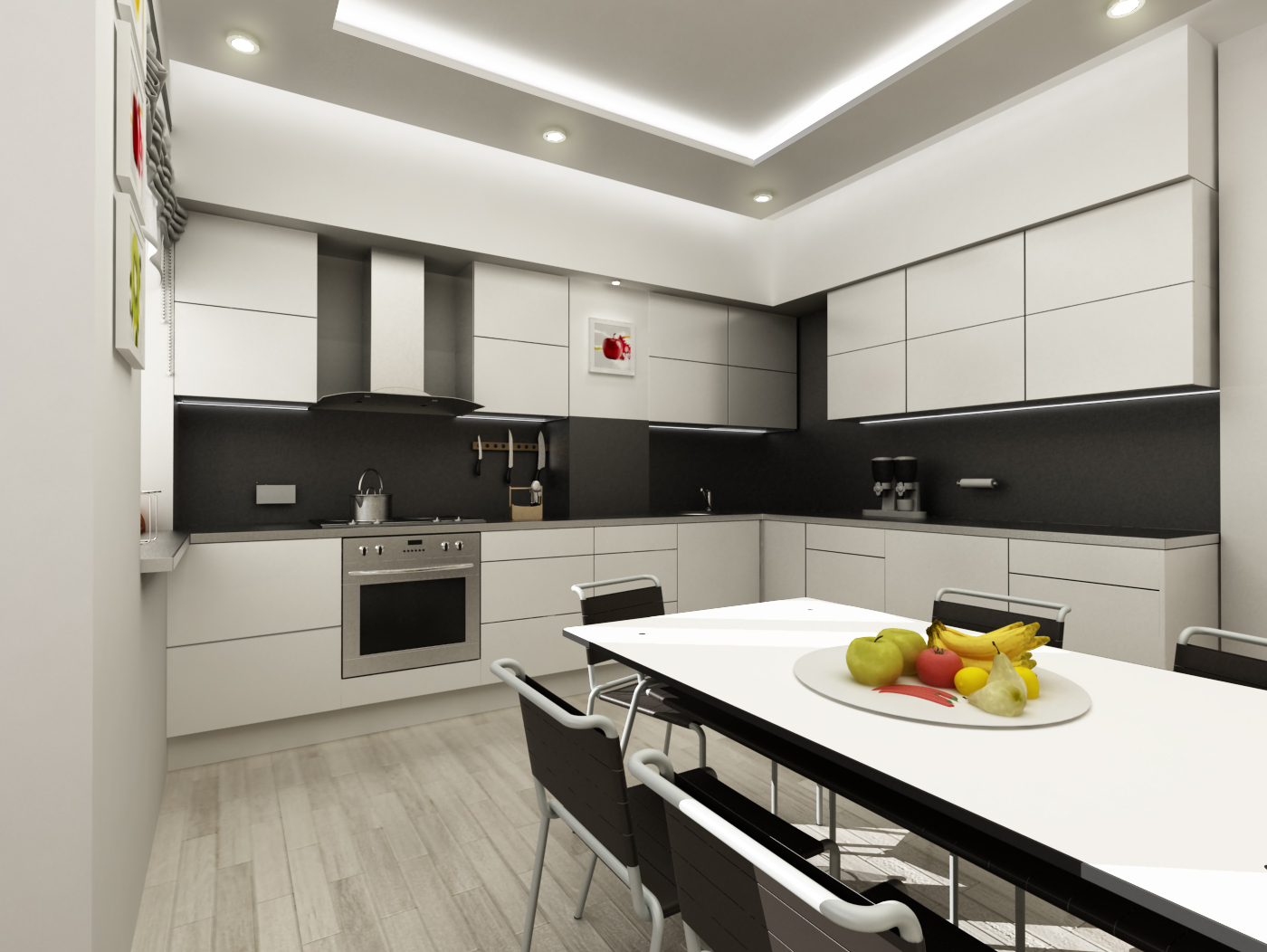 Cozinha em 3d max vray 2.5 imagem