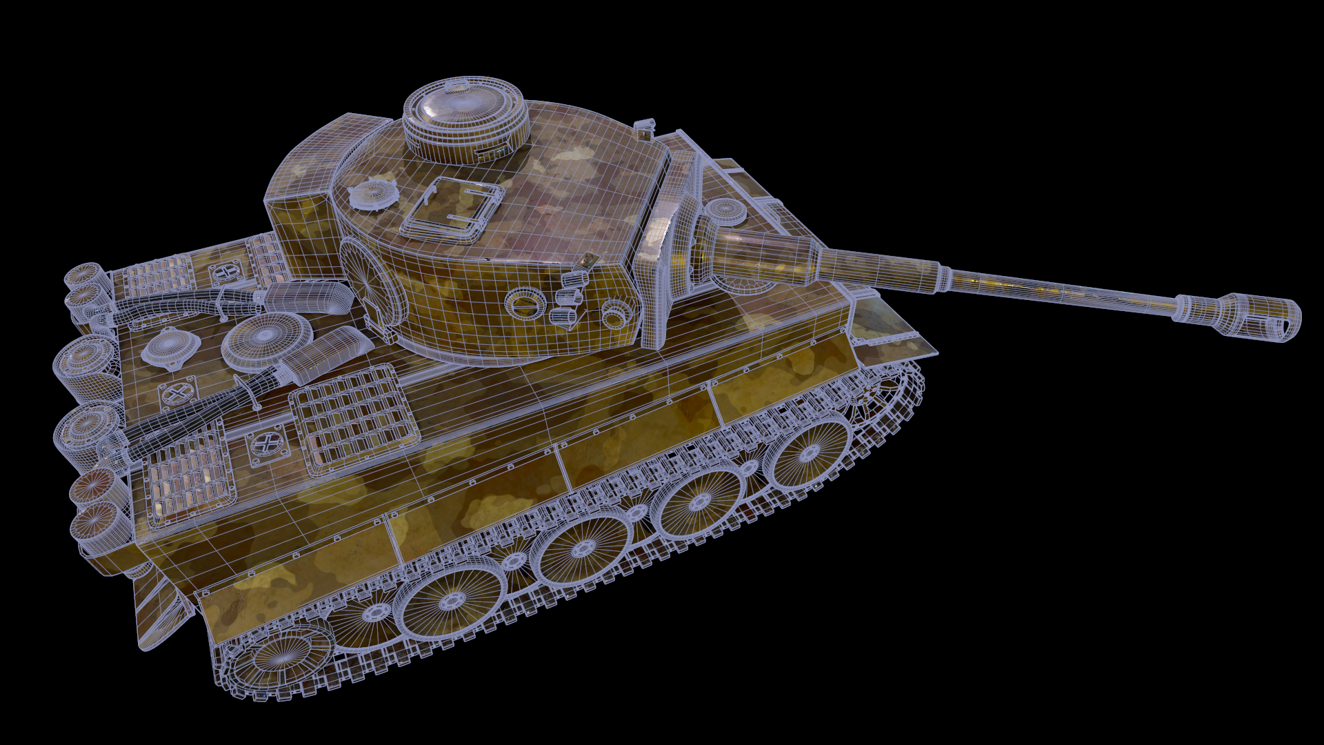 Tank Tiger 1 em 3d max Other imagem