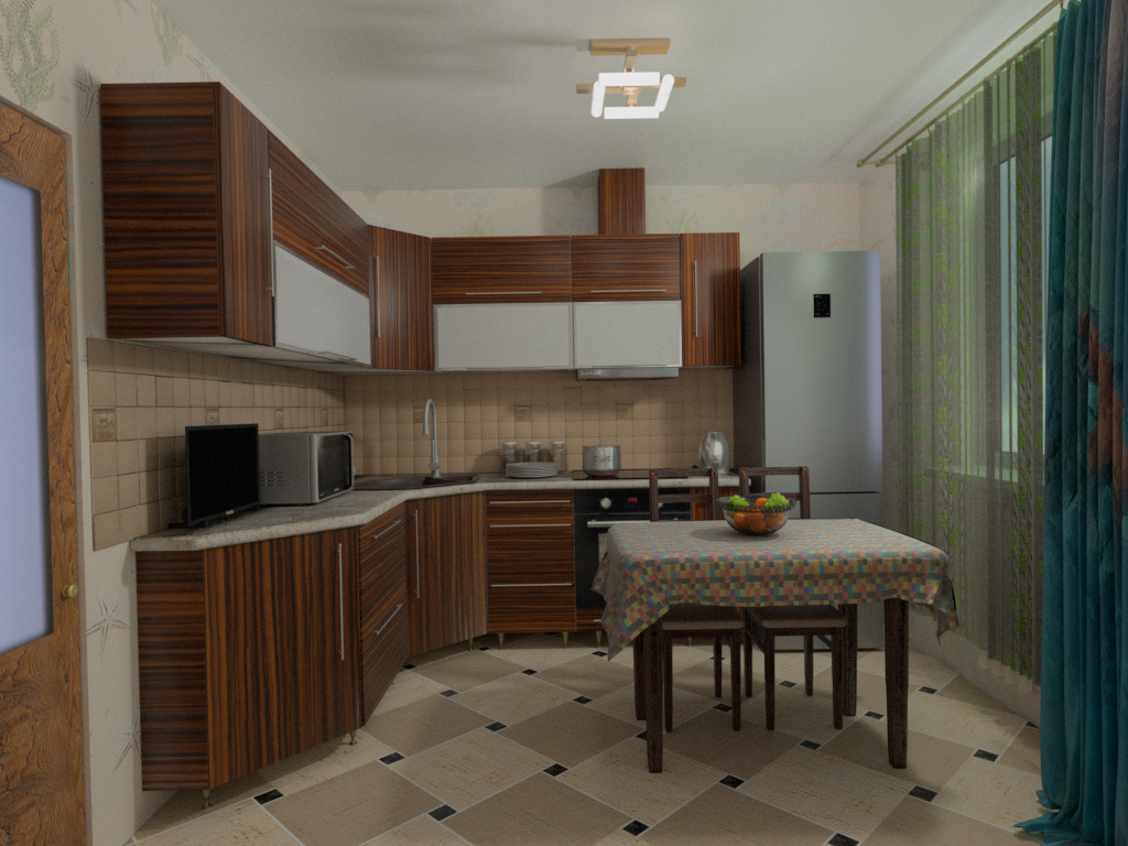 Cuisine "ZEZ" dans Blender cycles render image