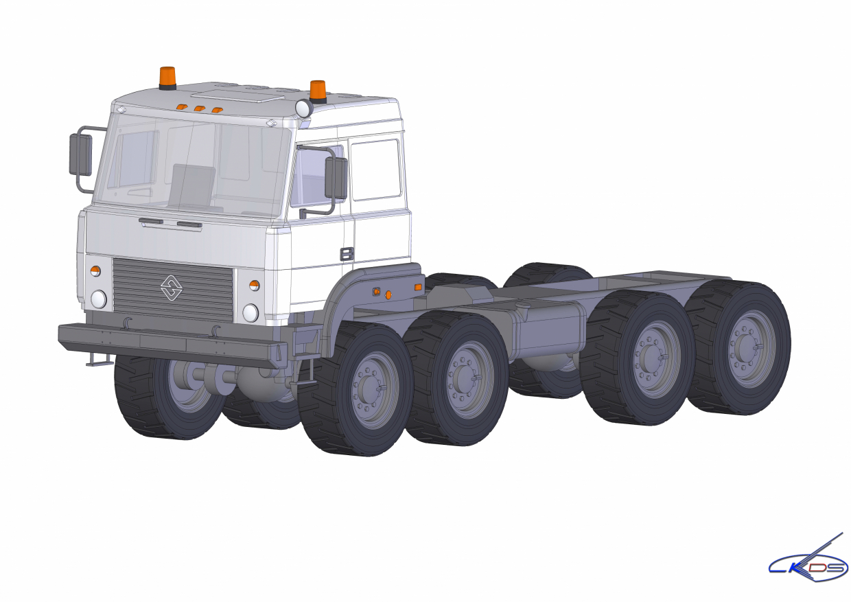 Ural 5323 in SolidWorks Other resim