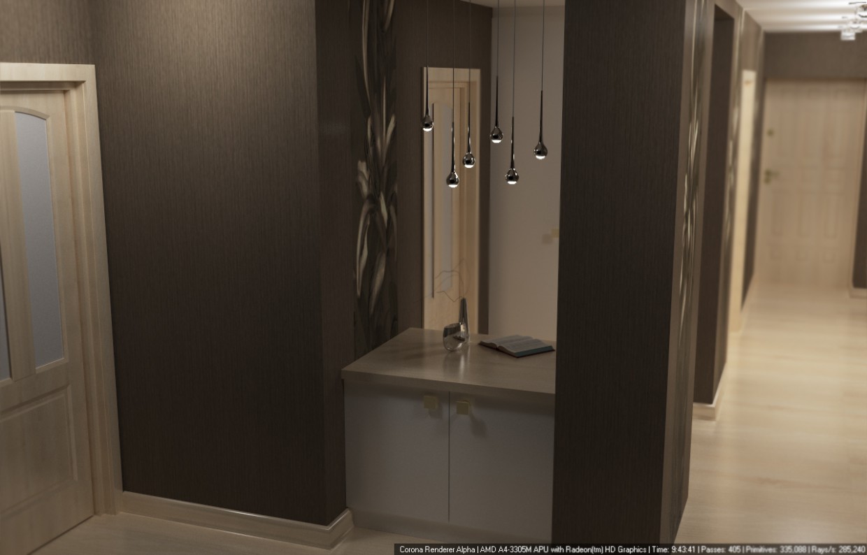 Hall in 3d max corona render immagine