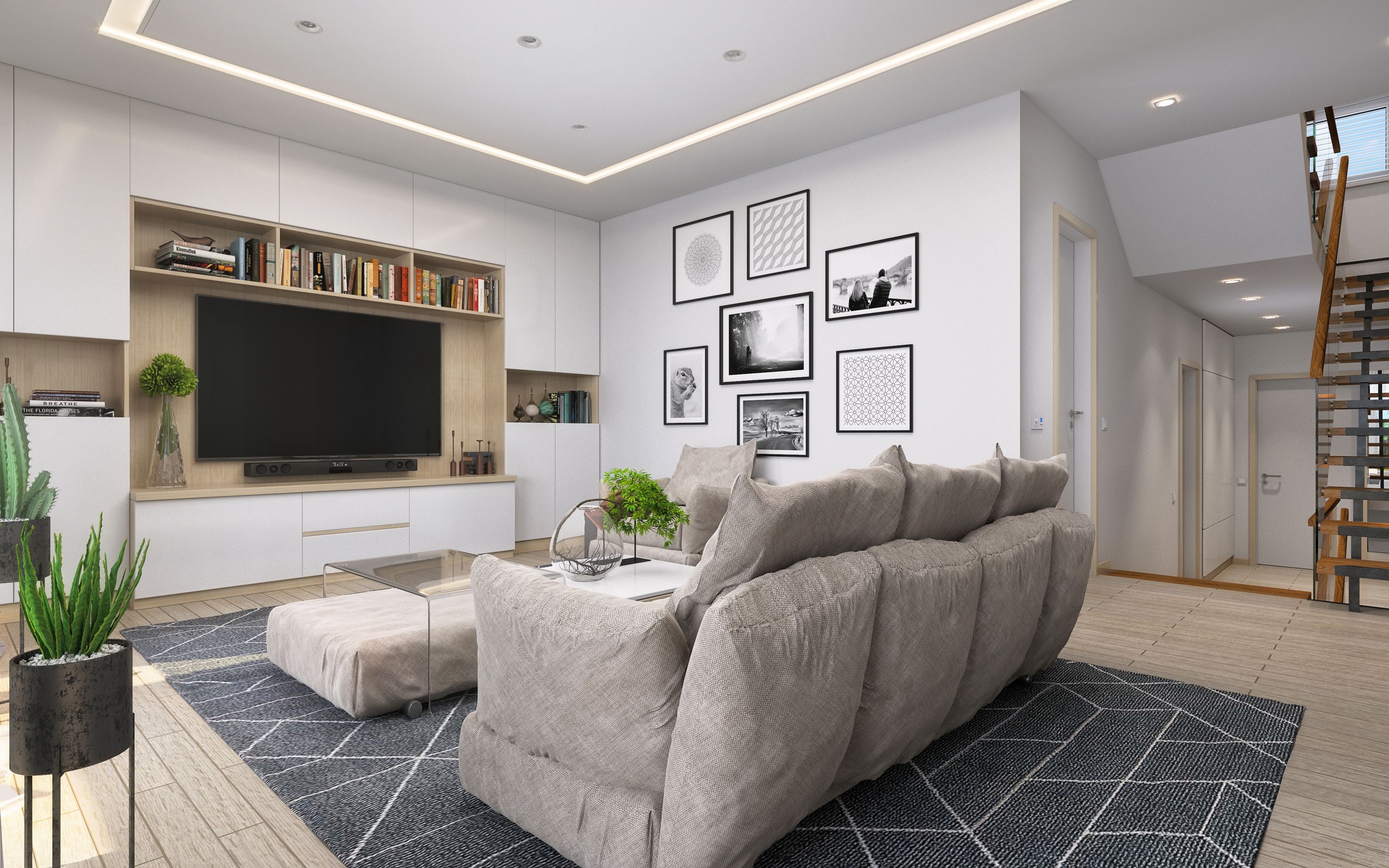 Opções de design para moradias em banda. Parte I. em 3d max corona render imagem