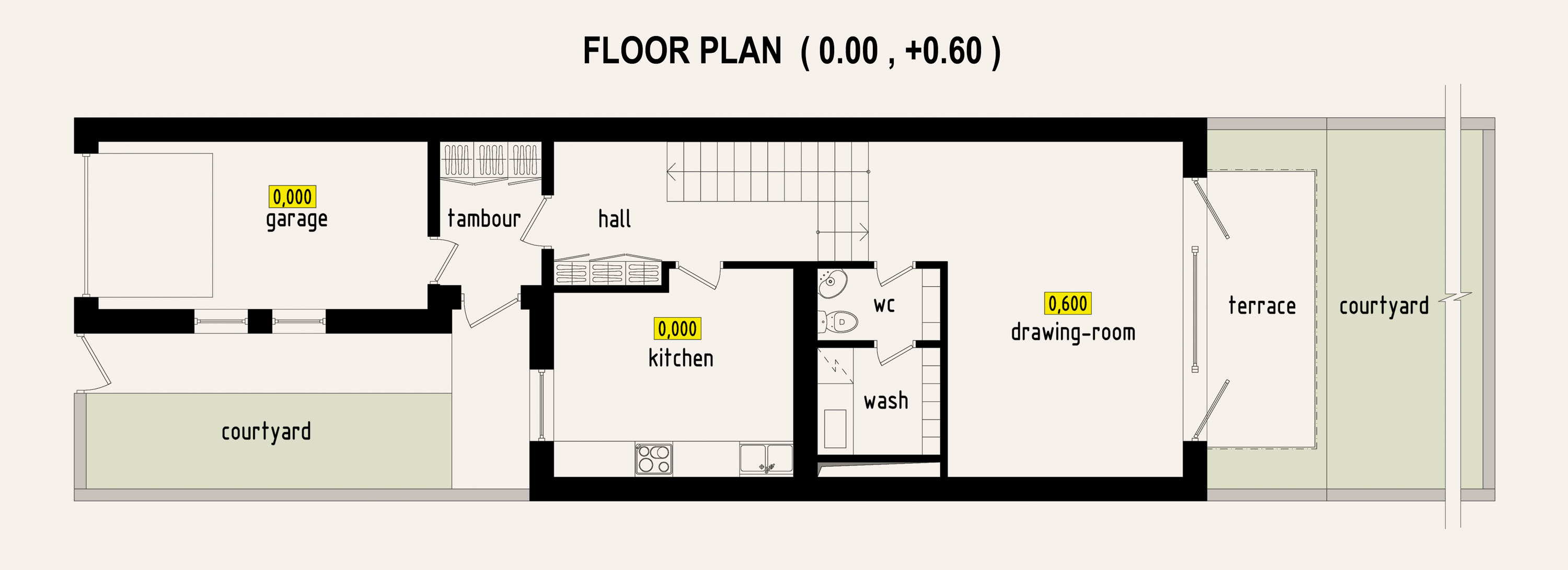 Design options for townhouses. Part I. in 3d max corona render image