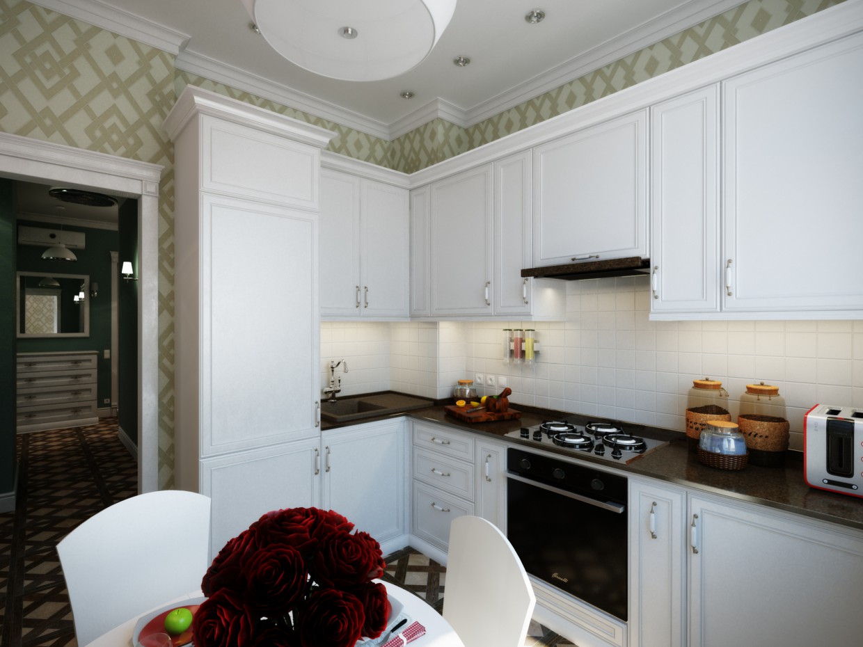 Cucina in 3d max vray immagine