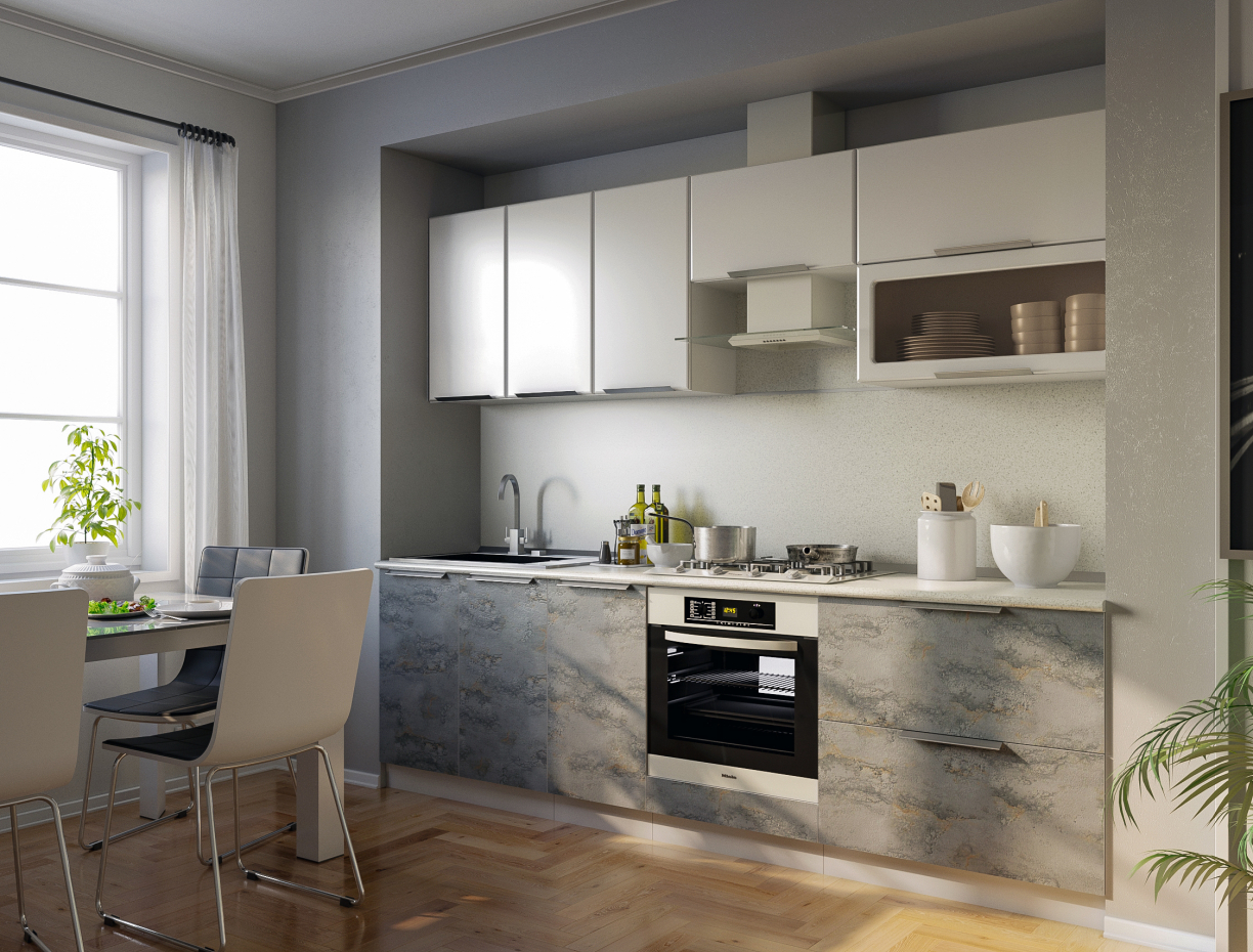 Modern kitchen in 3d max corona render Bild