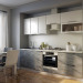 Modern kitchen in 3d max corona render Bild