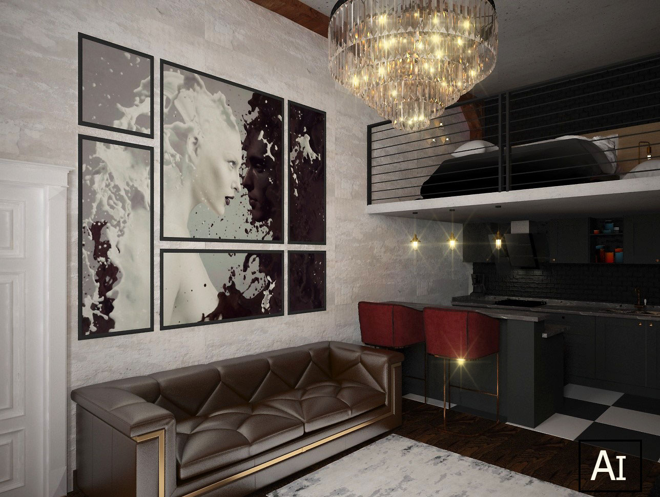 Il mio loft in 3d max vray 2.5 immagine