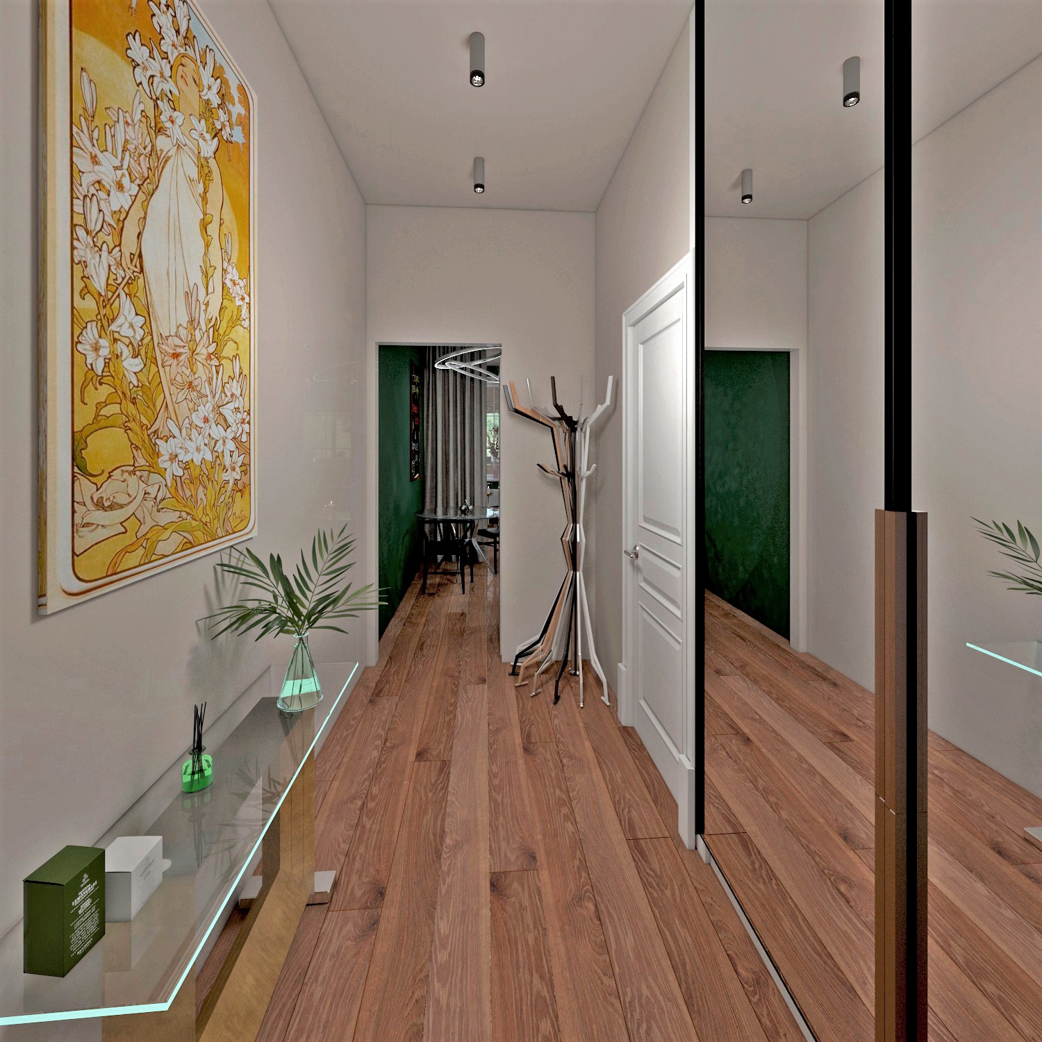 Studio-apartment in 3d max vray 3.0 Bild