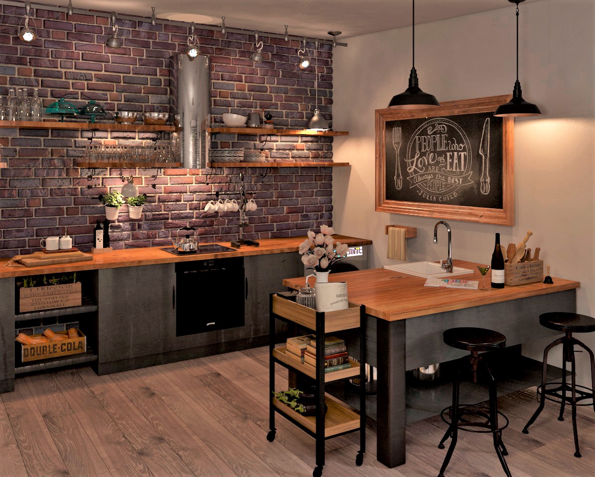 Grenier de style loft dans 3d max vray 3.0 image