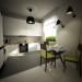 L’intérieur d’un appartement d’une superficie de 48 m². dans Cinema 4d vray image