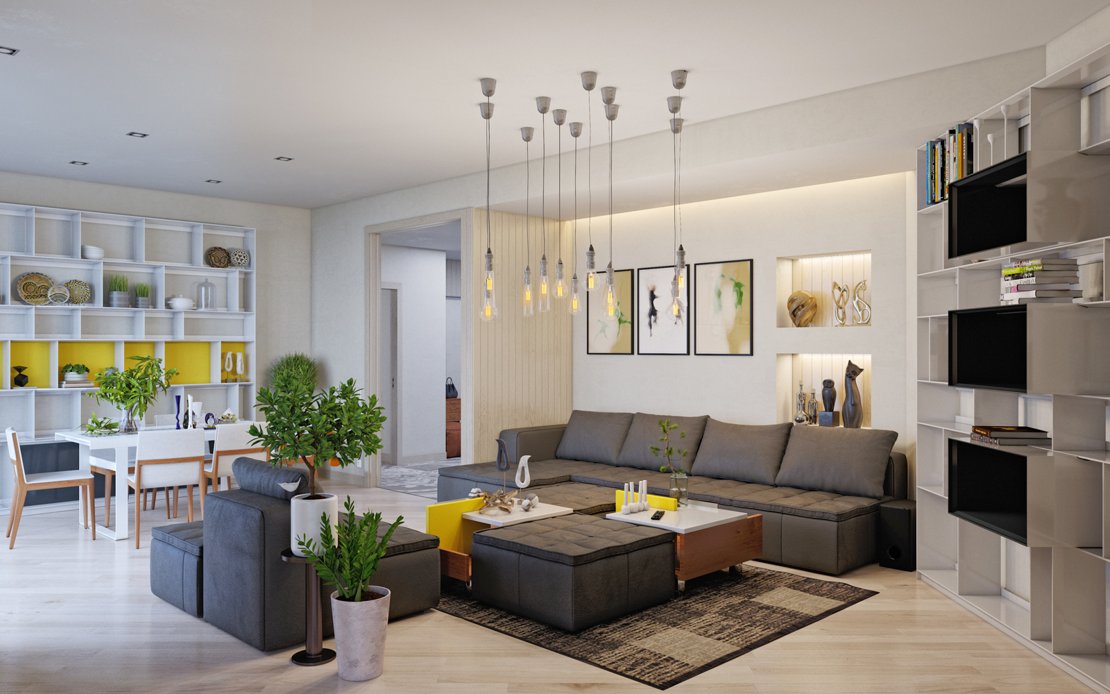 Complesso residenziale "Nobel". Appartamento di 2 locali. in 3d max corona render immagine