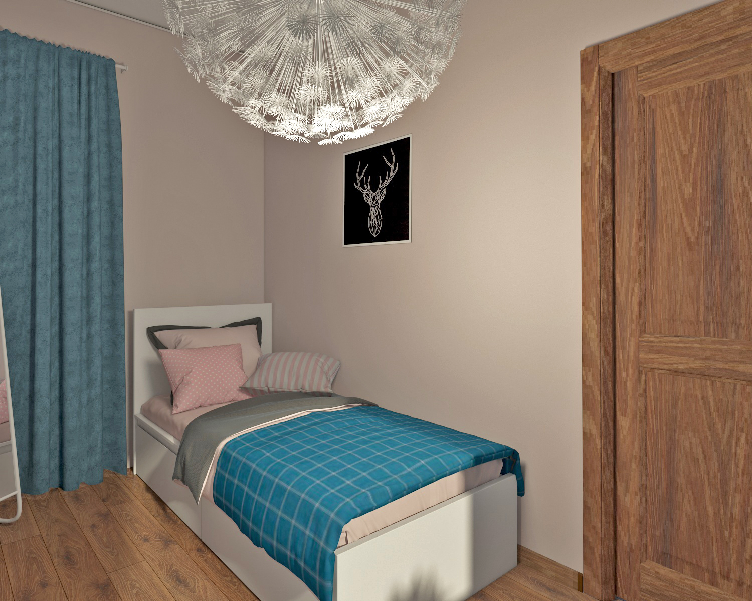 Quarto infantil para uma menina em 3d max vray 3.0 imagem