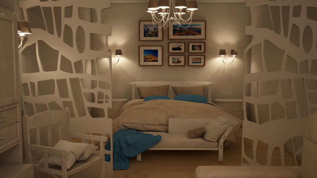 All'interno di un appartamento in Cinema 4d vray immagine