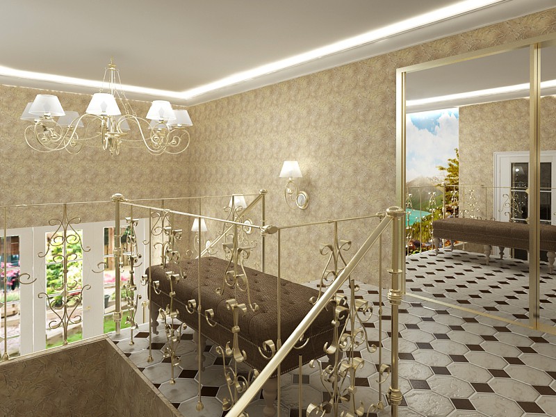 imagen de Casa de pasillo en 3d max vray 3.0