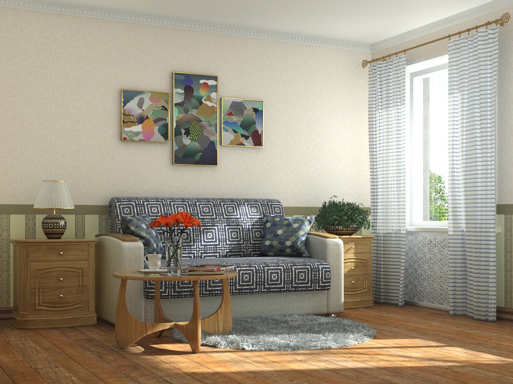 Room em 3d max mental ray imagem