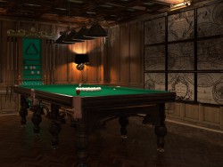 Billard-Zimmer im englischen Stil