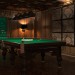 Salle de billard dans le style anglais