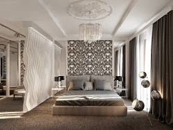 Eclectic style bedroom