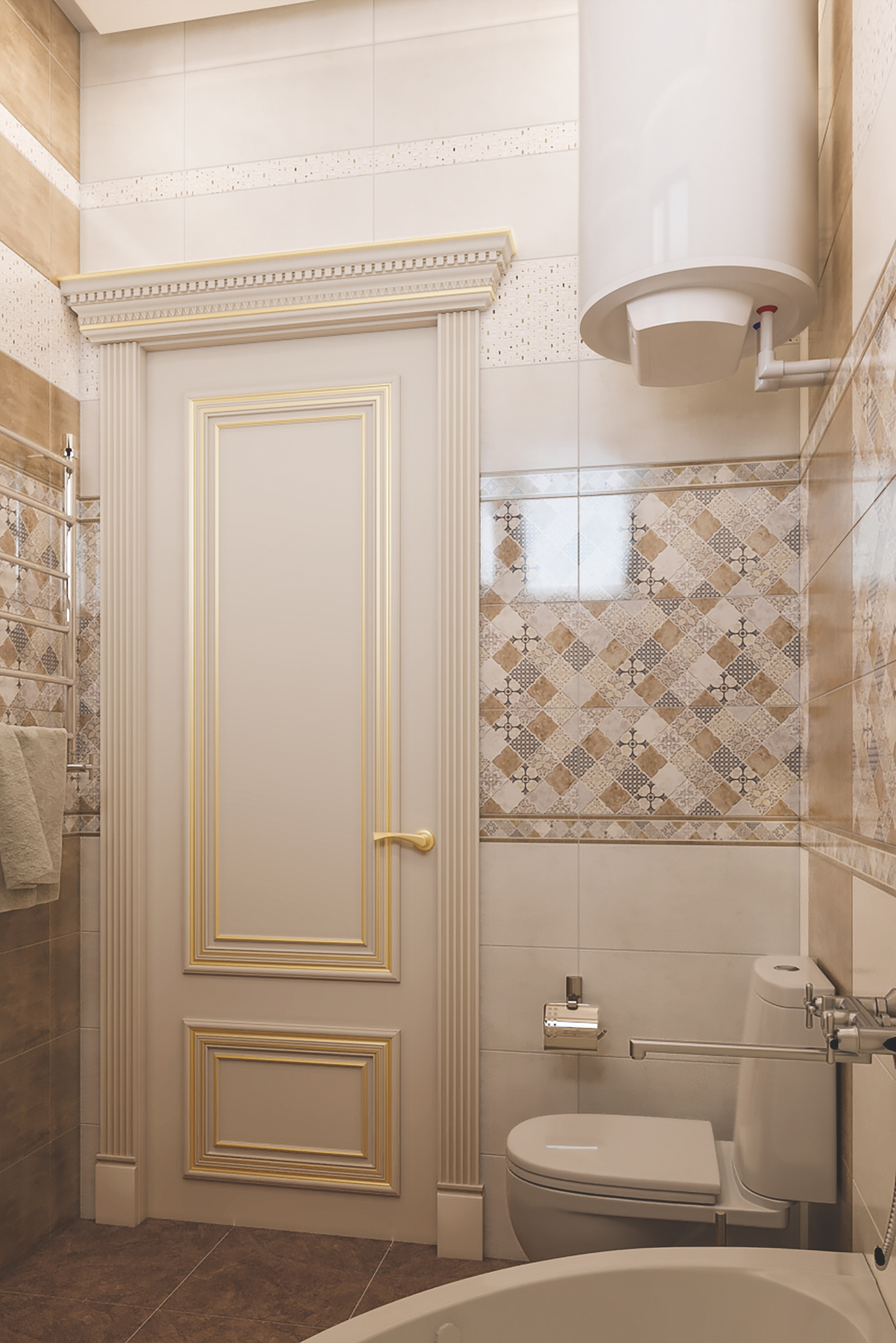 Bathroom in 3d max corona render Bild