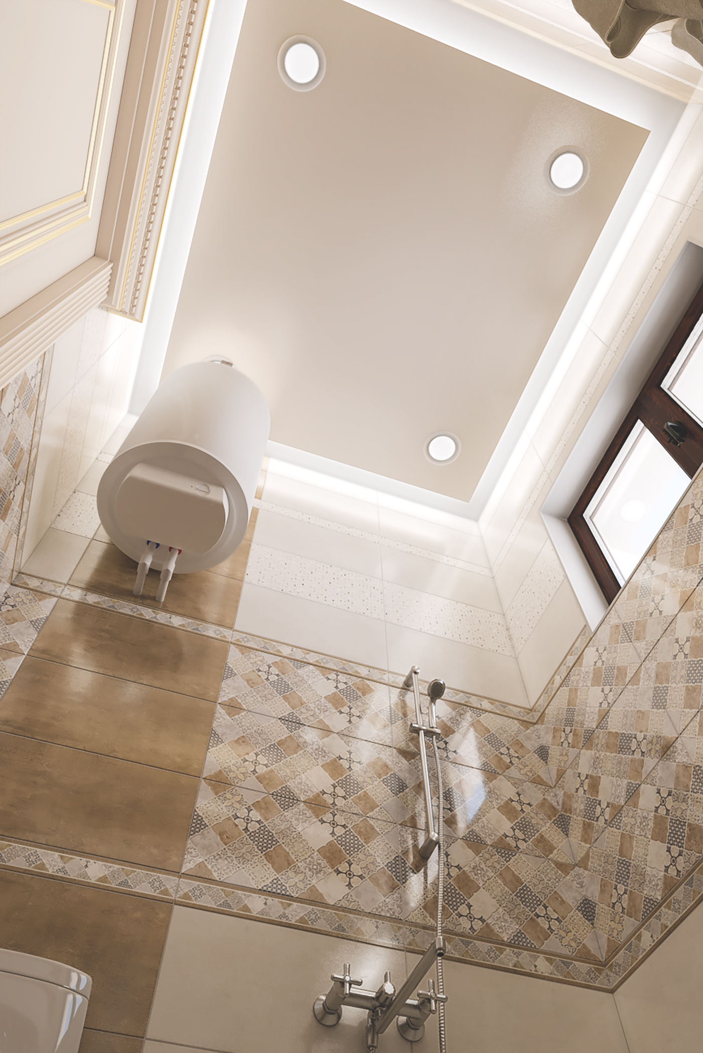 Bathroom in 3d max corona render Bild