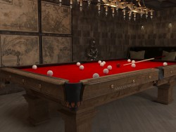 Billiard in the chivalric style