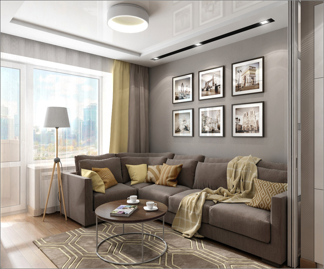 Interior design di un salotto a Chernigov in 3d max vray 1.5 immagine