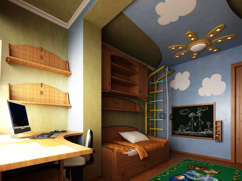 Nursery in 3d max vray image