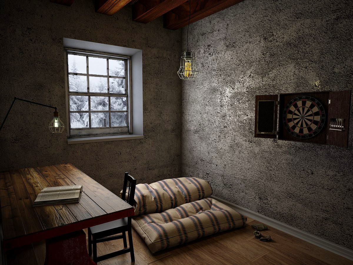 La chambre noire dans 3d max vray 3.0 image