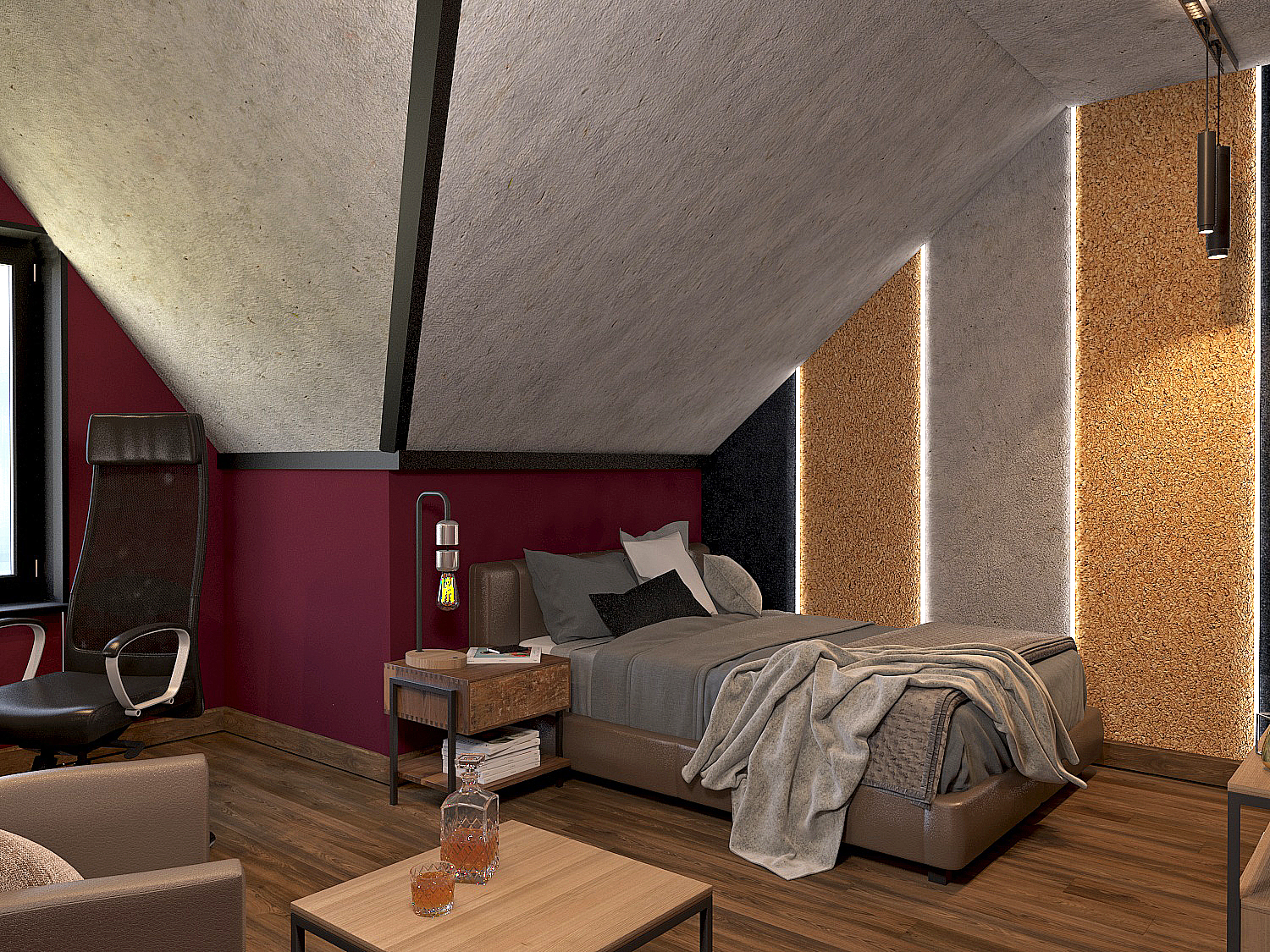 imagen de Habitacion en casa particular en 3d max vray 3.0