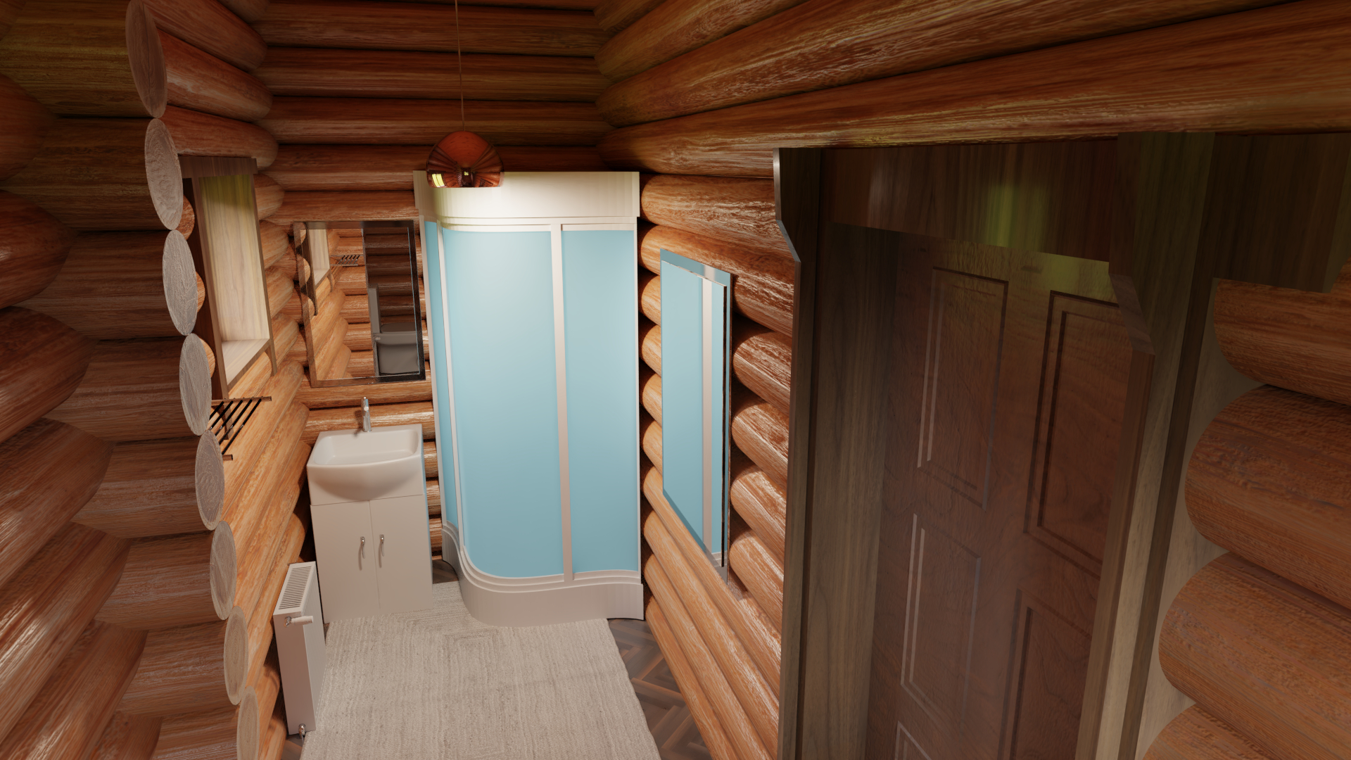 imagen de Casa de madera en Blender cycles render