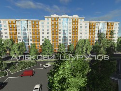 Concept of a building in Sevastopol