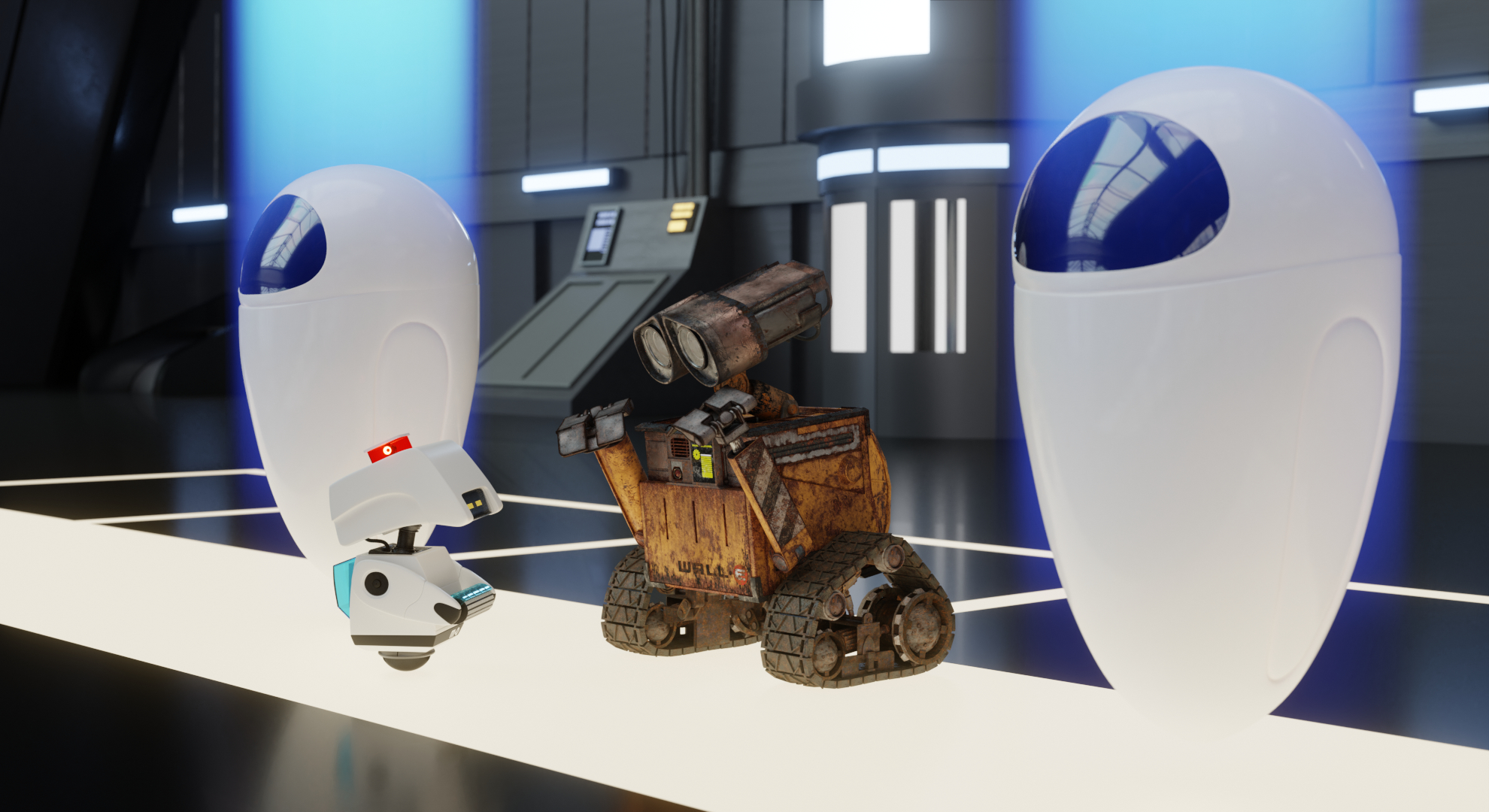 walle в Blender cycles render зображення