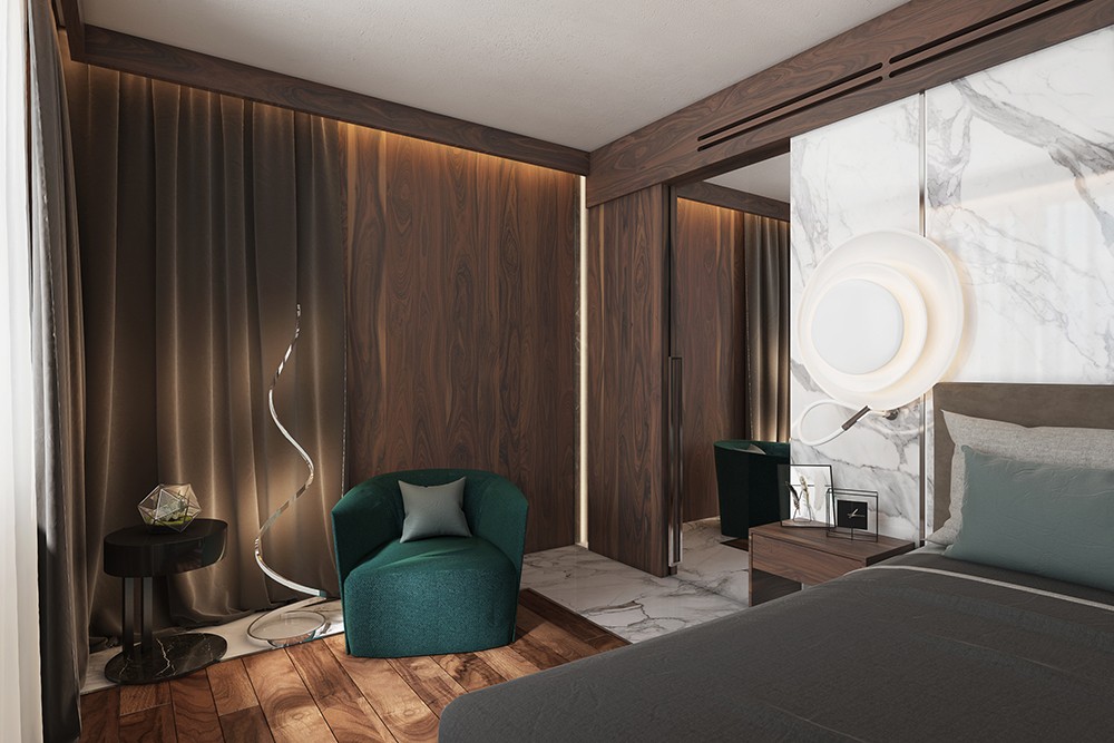 Apartment im modernen Stil in Blender cycles render Bild